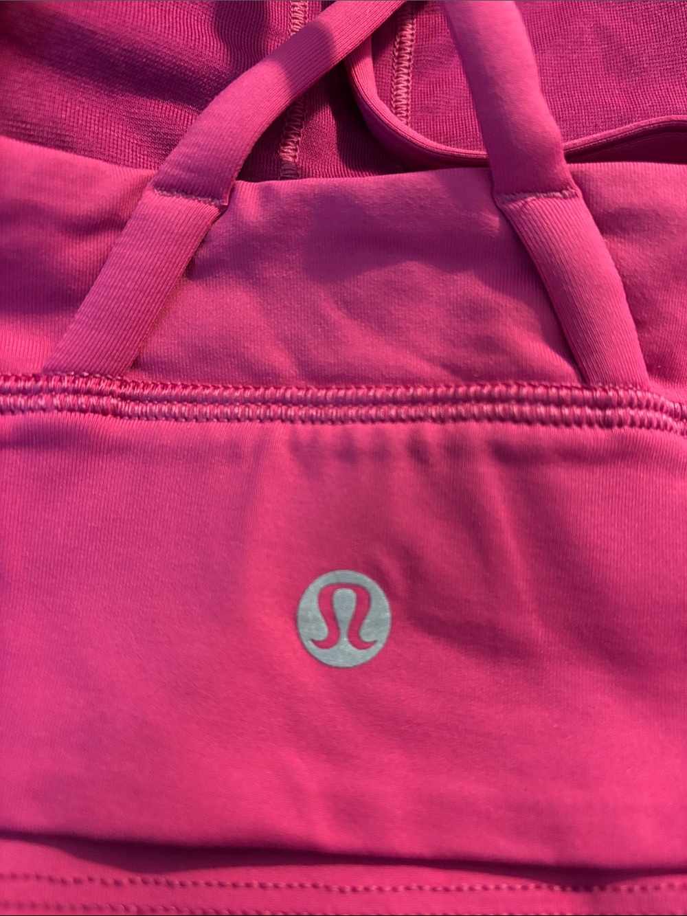 Lululemon Energy Bra Long Line B/C, Ripened Raspberry, Size 14 - Picture 3 of 5